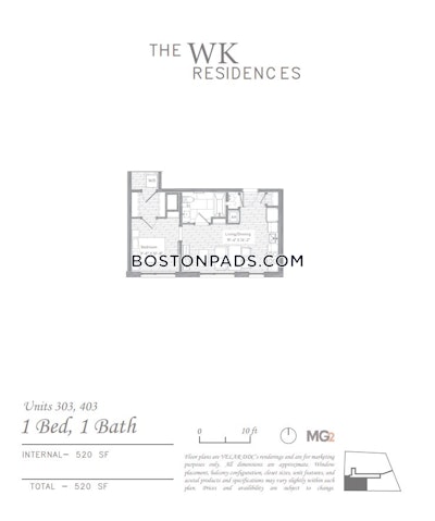 East Boston Apartment for rent 1 Bedroom 1 Bath Boston - $3,100 No Fee